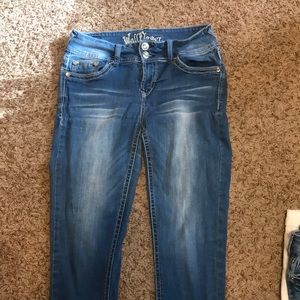 Denim skinny jeans